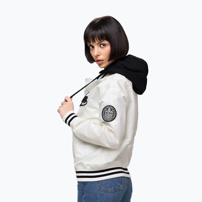 Dámska bunda Pitbull Angela San Diego Hooded Varsity off white 4
