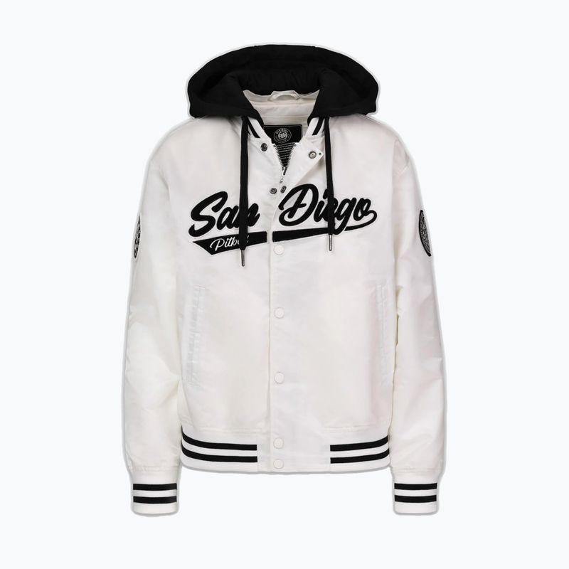 Dámska bunda Pitbull Angela San Diego Hooded Varsity off white 5