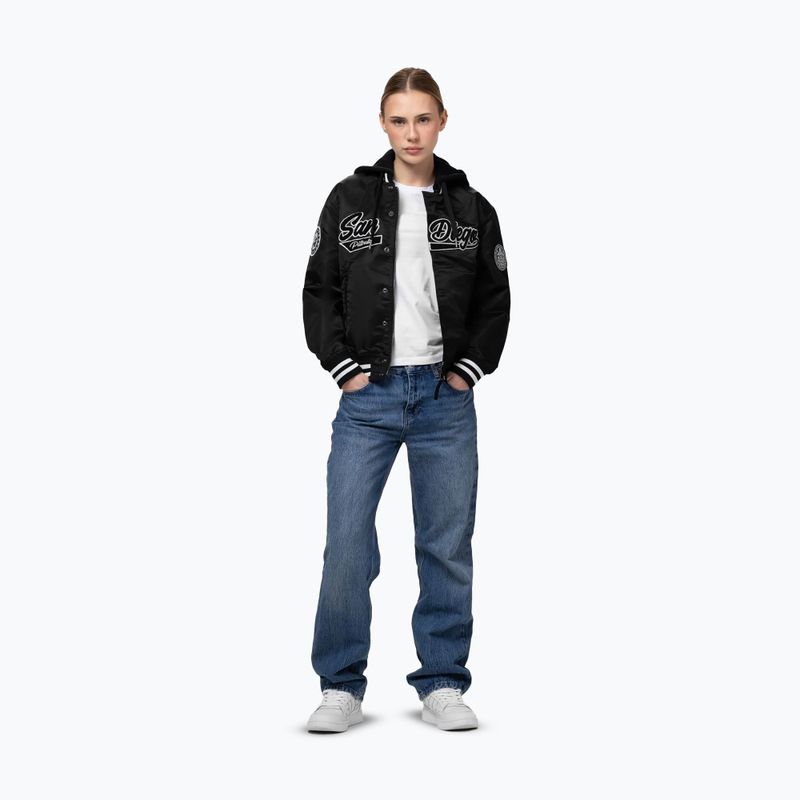 Dámska bunda Pitbull Angela San Diego Hooded Varsity black 2