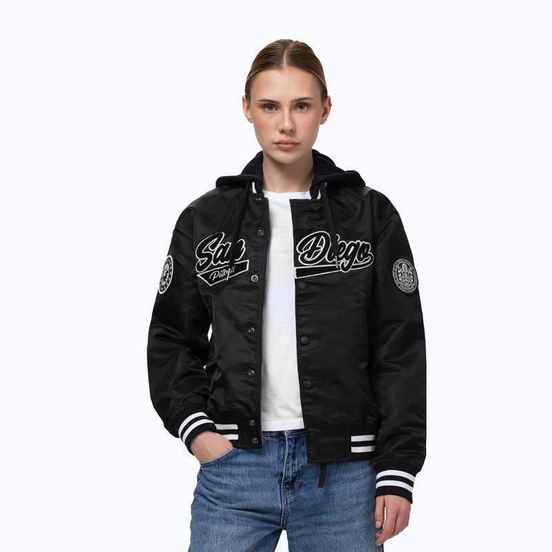 Dámska bunda Pitbull Angela San Diego Hooded Varsity black 4