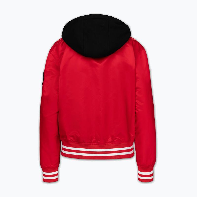 Dámska bunda Pitbull Angela San Diego Hooded Varsity fluo/red 7