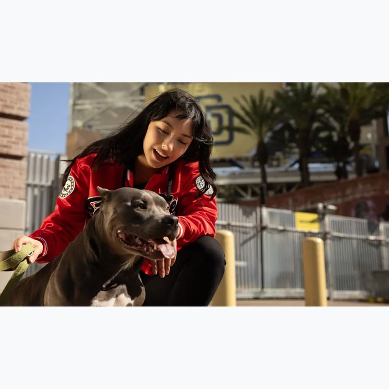 Dámska bunda Pitbull Angela San Diego Hooded Varsity fluo/red 18