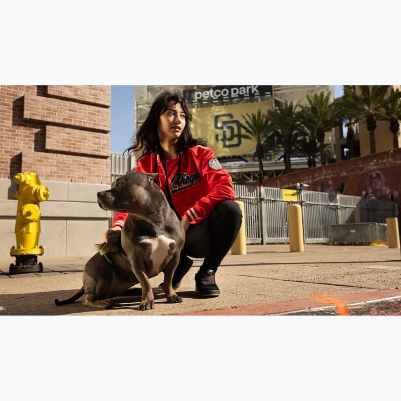 Dámska bunda Pitbull Angela San Diego Hooded Varsity fluo/red 19
