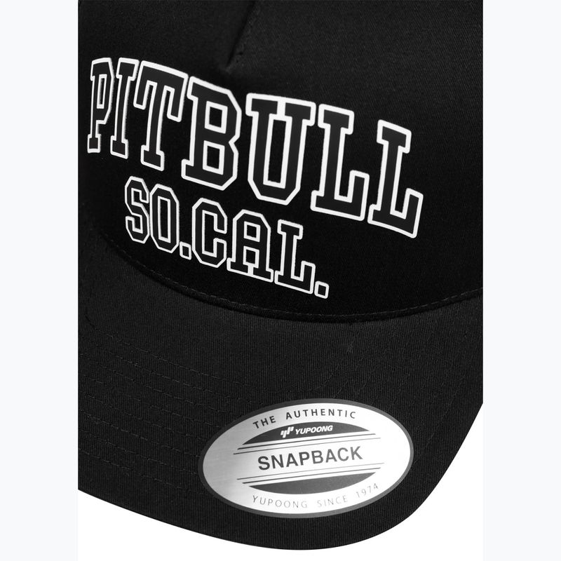 Pánska šiltovka Pitbull "SO.CAL." Retro Trucker black/black/white 4