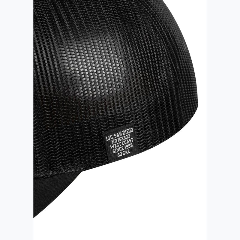 Pánska šiltovka Pitbull "SO.CAL." Retro Trucker black/black/white 5