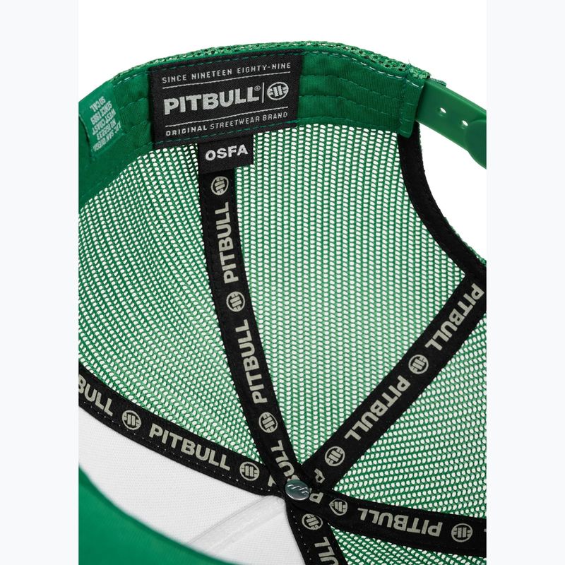 Pánska šiltovka Pitbull "SO.CAL.” Retro Trucker green/white 7