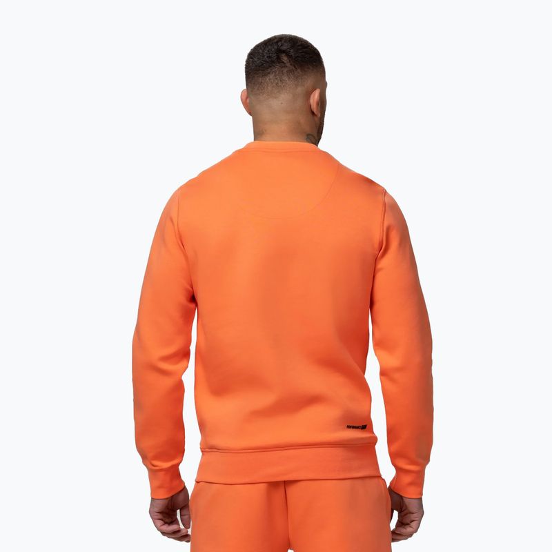 Pánska mikina Pitbull Dogwood Crewneck Sweatshirt fluo orange 3