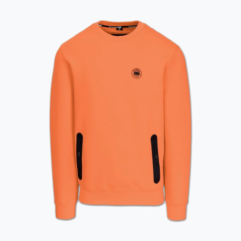 Pánska mikina Pitbull Dogwood Crewneck Sweatshirt fluo orange 4