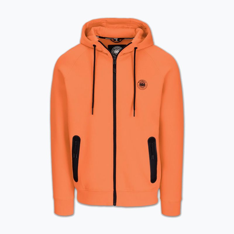 Pánska mikina Pitbull Dogwood Hooded Zip Sweatshirt fluo orange 5