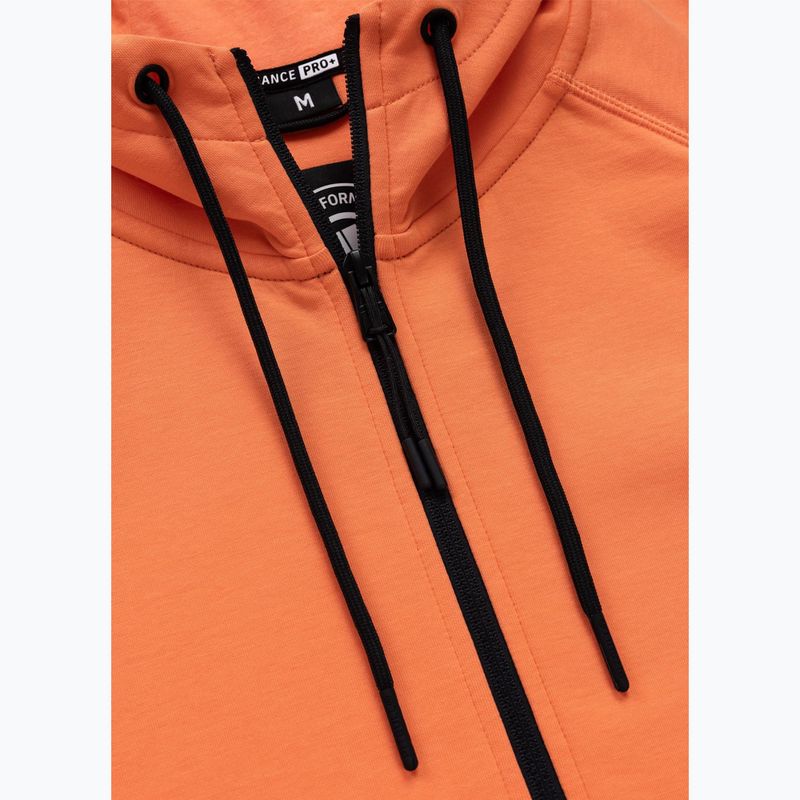 Pánska mikina Pitbull Dogwood Hooded Zip Sweatshirt fluo orange 7