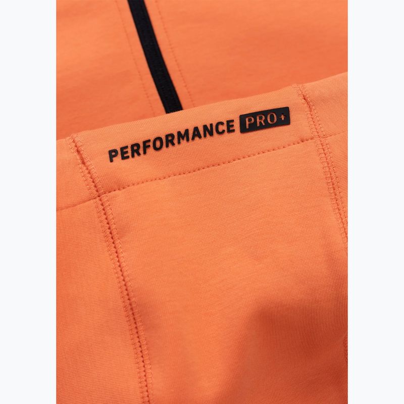 Pánska mikina Pitbull Dogwood Hooded Zip Sweatshirt fluo orange 8