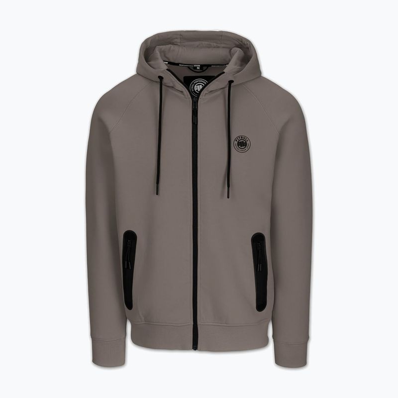 Pánska mikina Pitbull Dogwood Hooded Zip Sweatshirt taupe 5