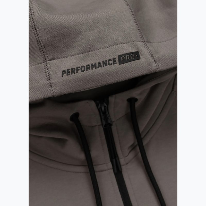 Pánska mikina Pitbull Dogwood Hooded Zip Sweatshirt taupe 10