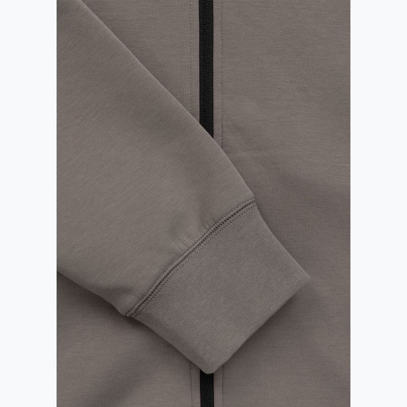 Pánska mikina Pitbull Dogwood Hooded Zip Sweatshirt taupe 11