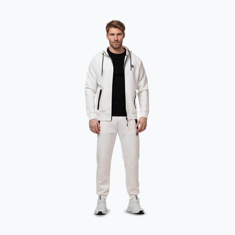 Pánska mikina Pitbull Dogwood Hooded Zip Sweatshirt off white 2