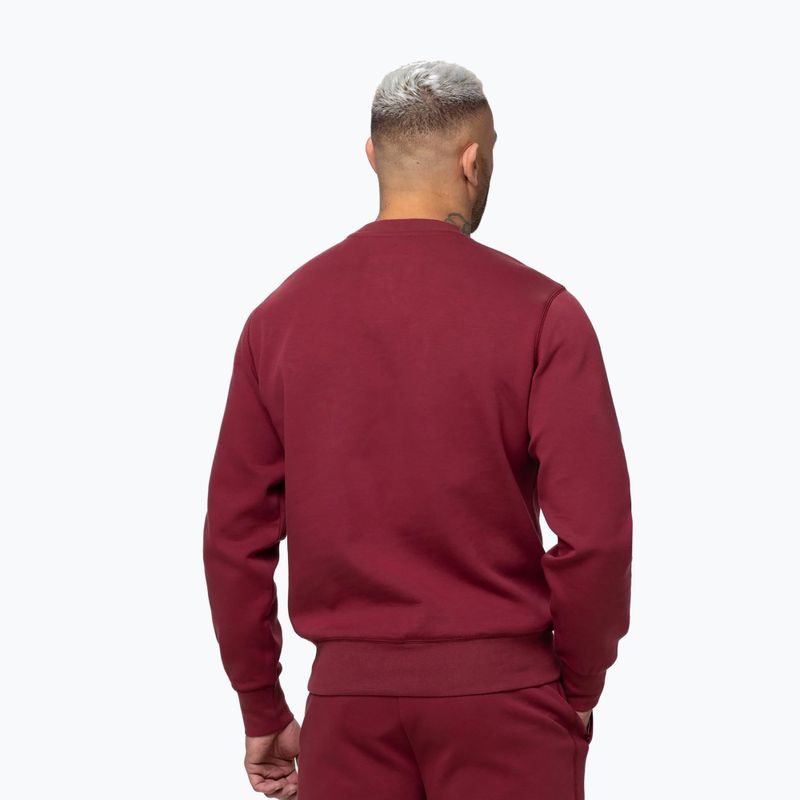 Pánska mikina Pitbull Sampson Crewneck Sweatshirt burgundy 3