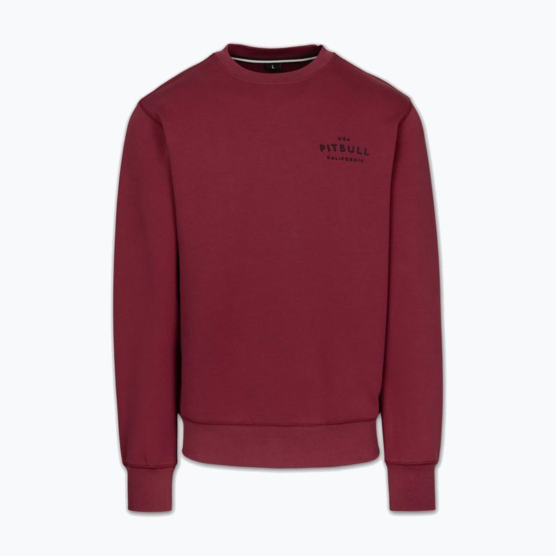 Pánska mikina Pitbull Sampson Crewneck Sweatshirt burgundy 5