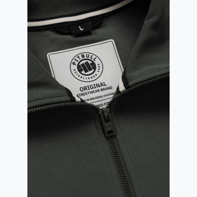 Pánska mikina Pitbull Sampson Zip grey/green 7