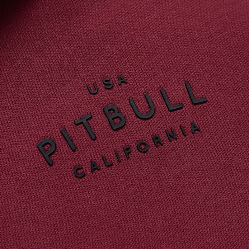 Pánska mikina Pitbull Sampson Zip burgundy 4