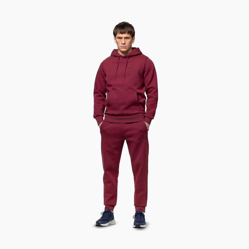 Pánska mikina Pitbull Sampson Hooded Sweatshirt burgundy 2