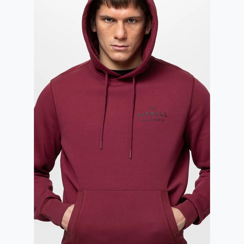 Pánska mikina Pitbull Sampson Hooded Sweatshirt burgundy 6