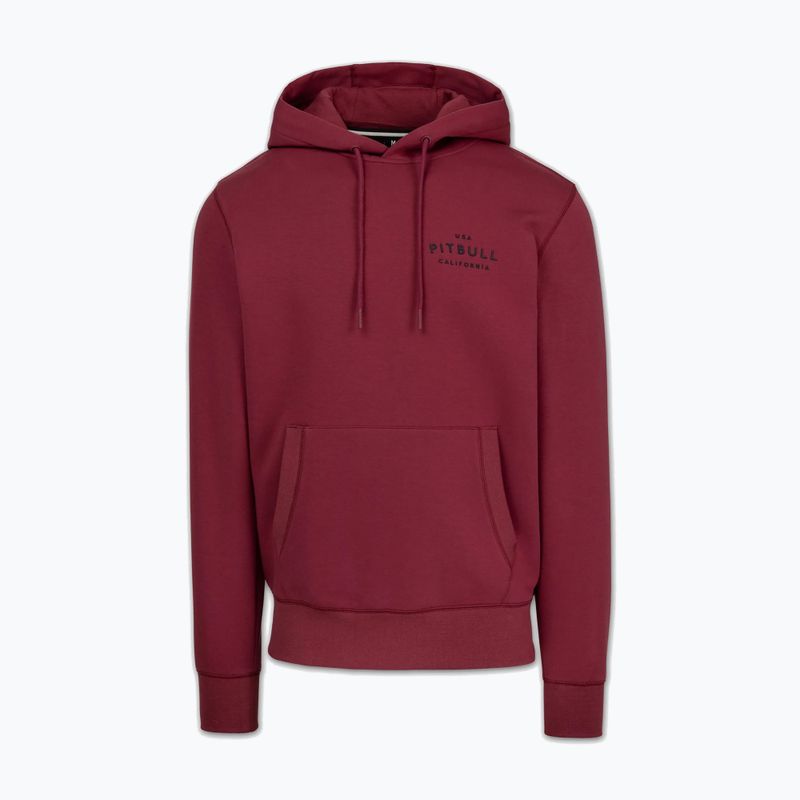 Pánska mikina Pitbull Sampson Hooded Sweatshirt burgundy 7