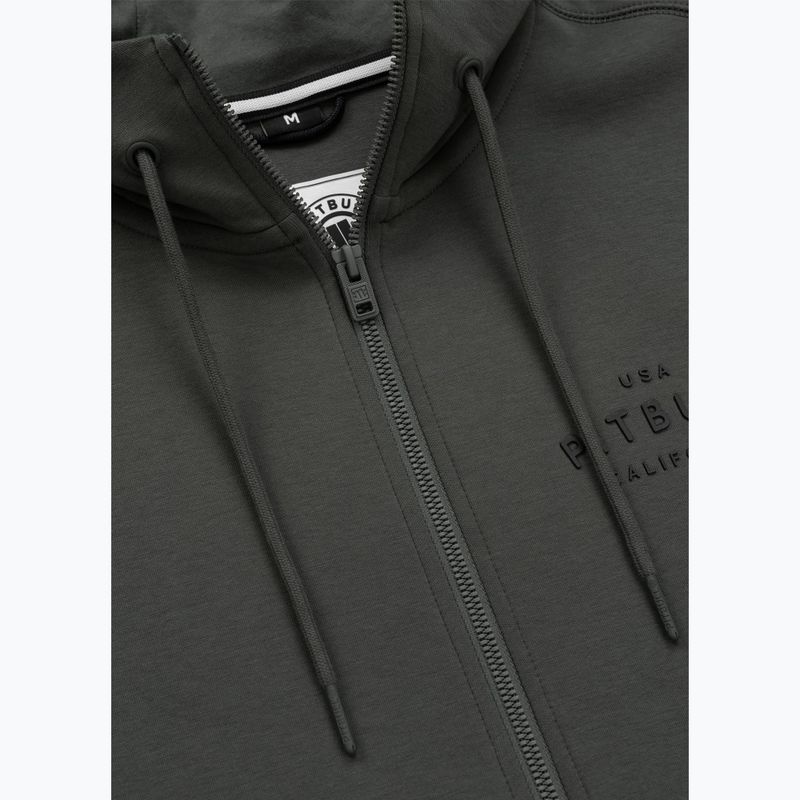 Pánska mikina Pitbull Sampson Hooded Zip Sweatshirt grey/green 8