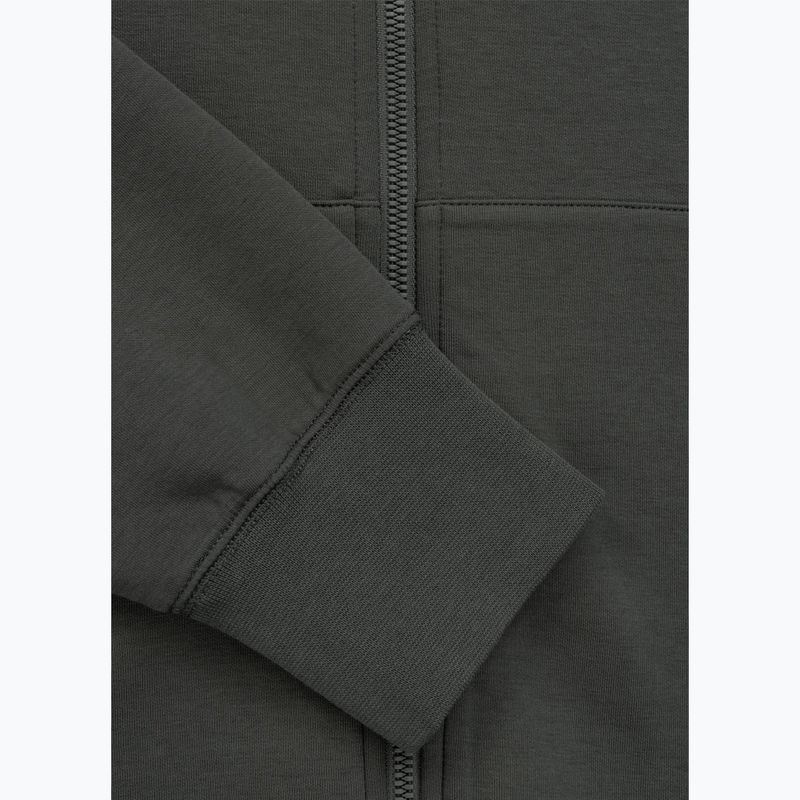 Pánska mikina Pitbull Sampson Hooded Zip Sweatshirt grey/green 10