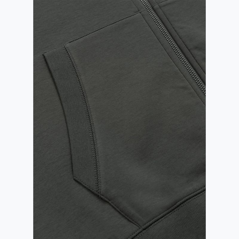 Pánska mikina Pitbull Sampson Hooded Zip Sweatshirt grey/green 11