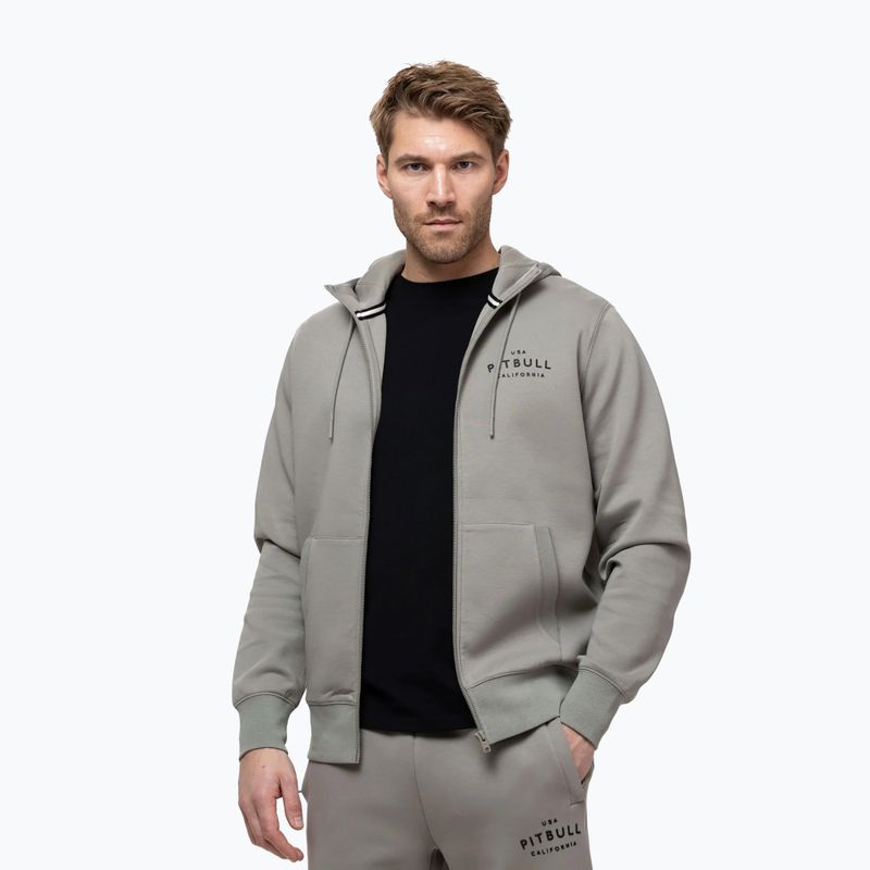Pánska mikina Pitbull Sampson Hooded Zip Sweatshirt grey/harbour 4