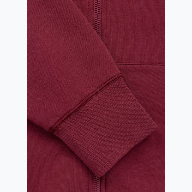 Pánska mikina Pitbull Sampson Hooded Zip Sweatshirt burgundy 9
