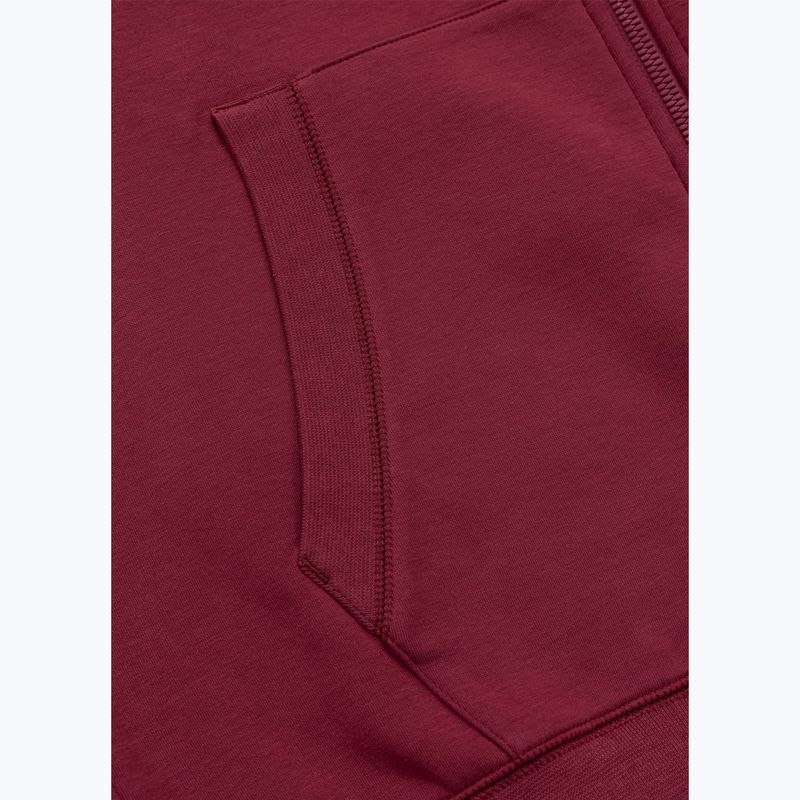 Pánska mikina Pitbull Sampson Hooded Zip Sweatshirt burgundy 10