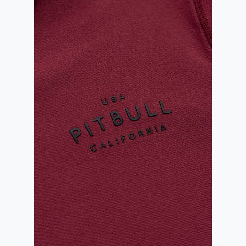 Pánska mikina Pitbull Sampson Hooded Zip Sweatshirt burgundy 11