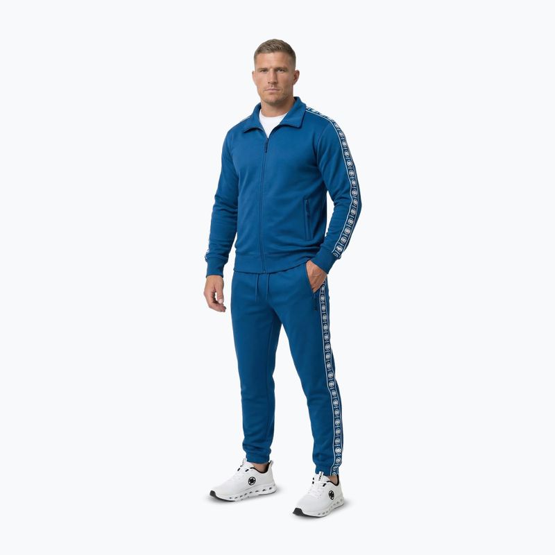 Pánska mikina Pitbull Track Jacket Powers azure blue 2