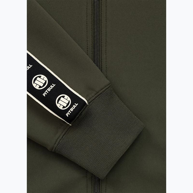 Pánska mikina Pitbull Track Jacket Powers old green 6