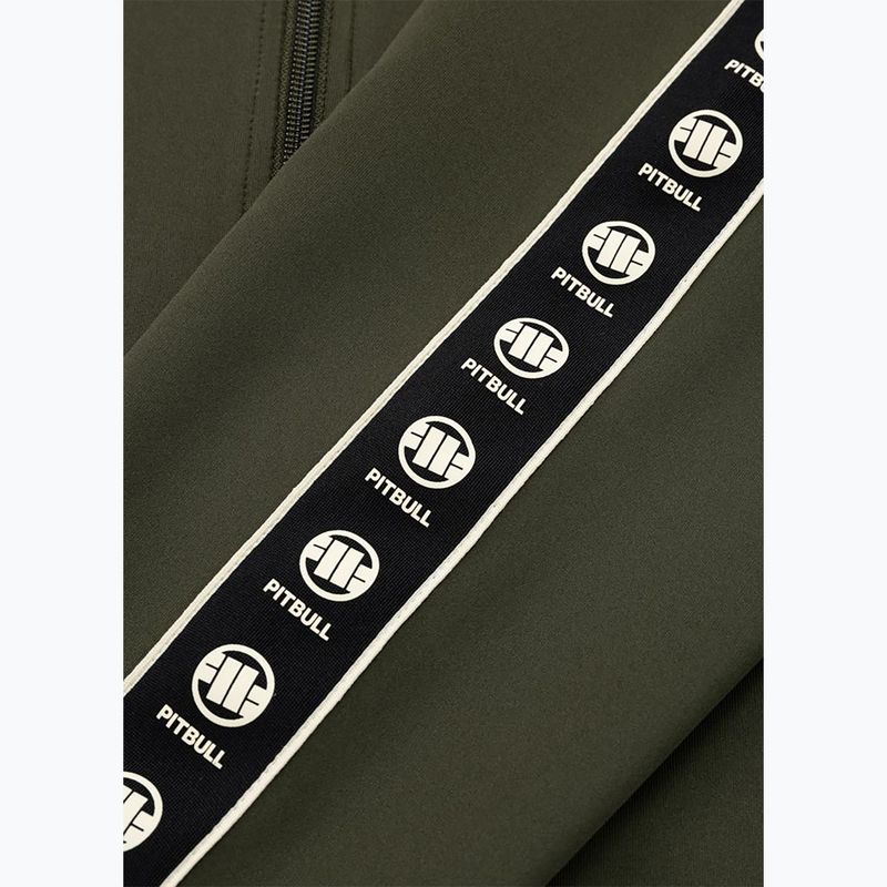 Pánska mikina Pitbull Track Jacket Powers old green 7