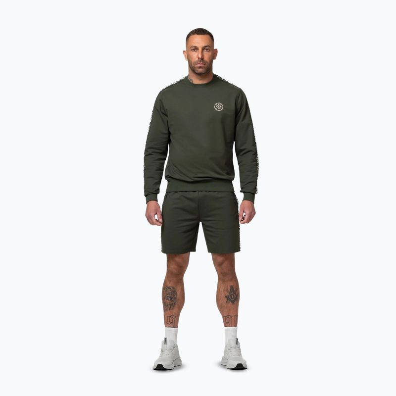 Pánska mikina Pitbull Tape Parker Crewneck old green 2