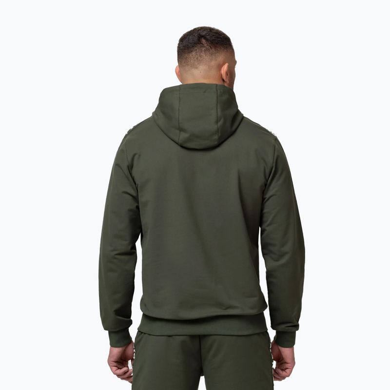 Pánska mikina Pitbull Tape Parker Hooded old green 3