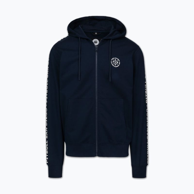Pánska mikina Pitbull Tape Parker Hooded Zip dark navy 5
