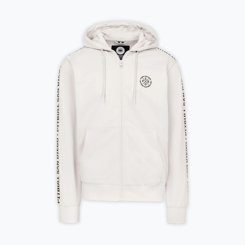 Pánska mikina Pitbull Tape Parker Hooded Zip off white 3