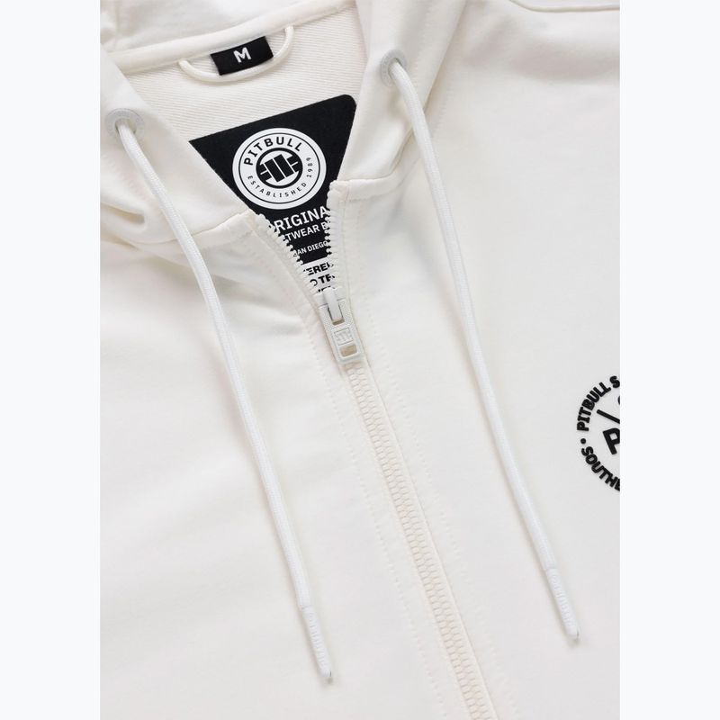 Pánska mikina Pitbull Tape Parker Hooded Zip off white 5