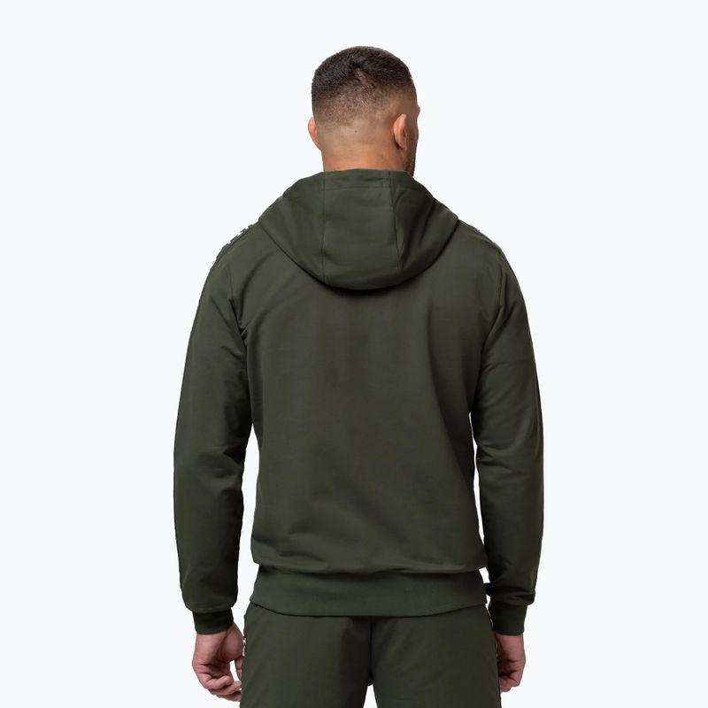 Pánska mikina Pitbull Tape Parker Hooded Zip old green 3