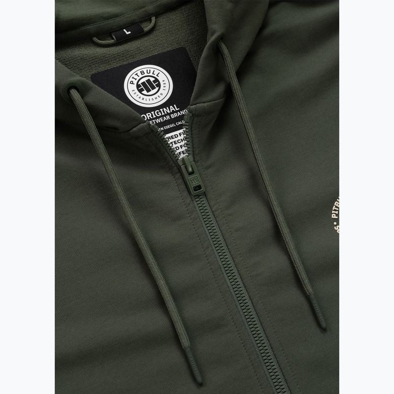 Pánska mikina Pitbull Tape Parker Hooded Zip old green 8