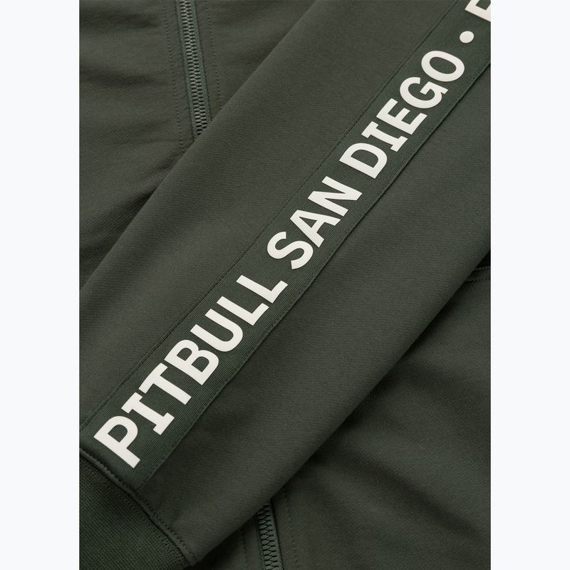 Pánska mikina Pitbull Tape Parker Hooded Zip old green 11