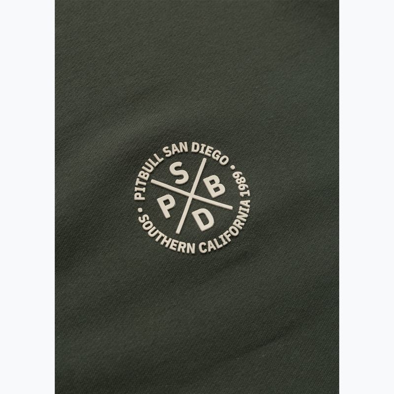 Pánska mikina Pitbull Tape Parker Hooded Zip old green 13