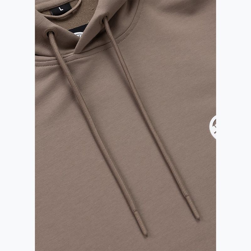 Pánska mikina Pitbull Nugget Small Logo Hooded brown savana 7