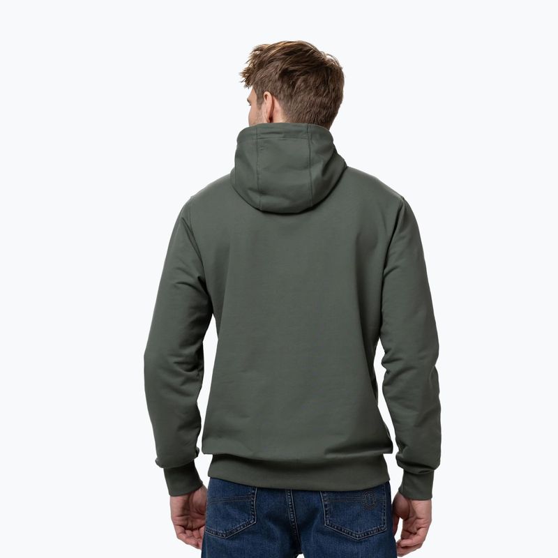 Pánska mikina Pitbull Nugget Small Logo Hooded sage green 3