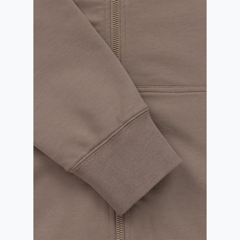 Pánska mikina Pitbull Nugget Small Logo Hooded Zip brown savana 8