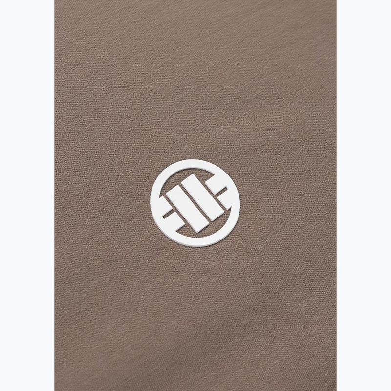 Pánska mikina Pitbull Nugget Small Logo Hooded Zip brown savana 10