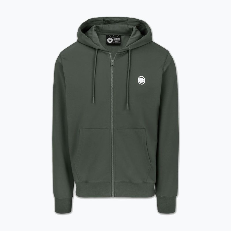 Pánska mikina Pitbull Nugget Small Logo Hooded Zip sage green 5